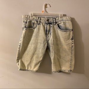 Buffalo David Bitton Acid Wash Jean Shorts